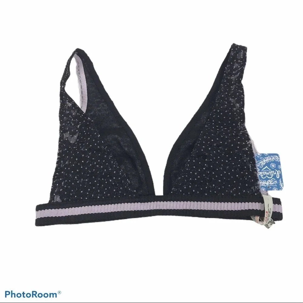 Free People Livvy Lace banded bralette nwt